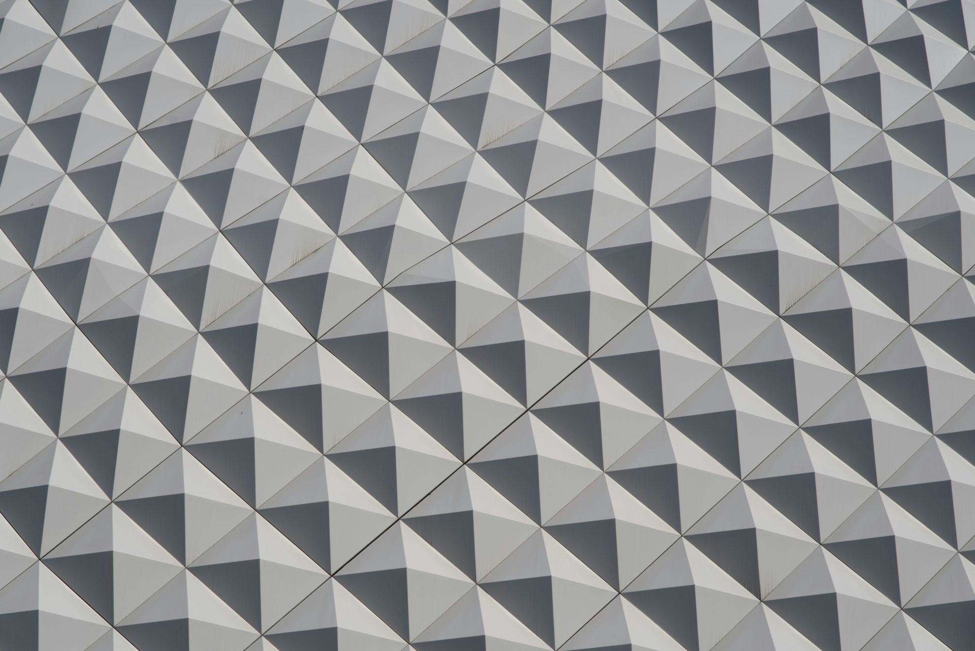 A close up of a building with a pattern on it